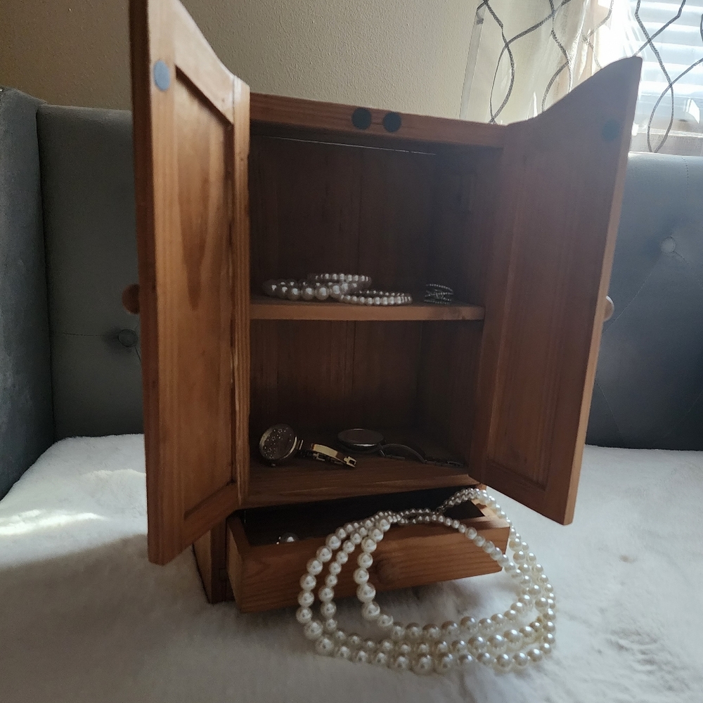 Emfogo Jewelry Box, 3 Layer Large Wood Jewelry Boxes & Organizer